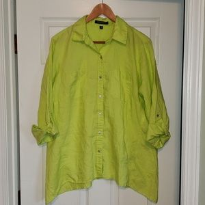 Jones New York 100% linen button down